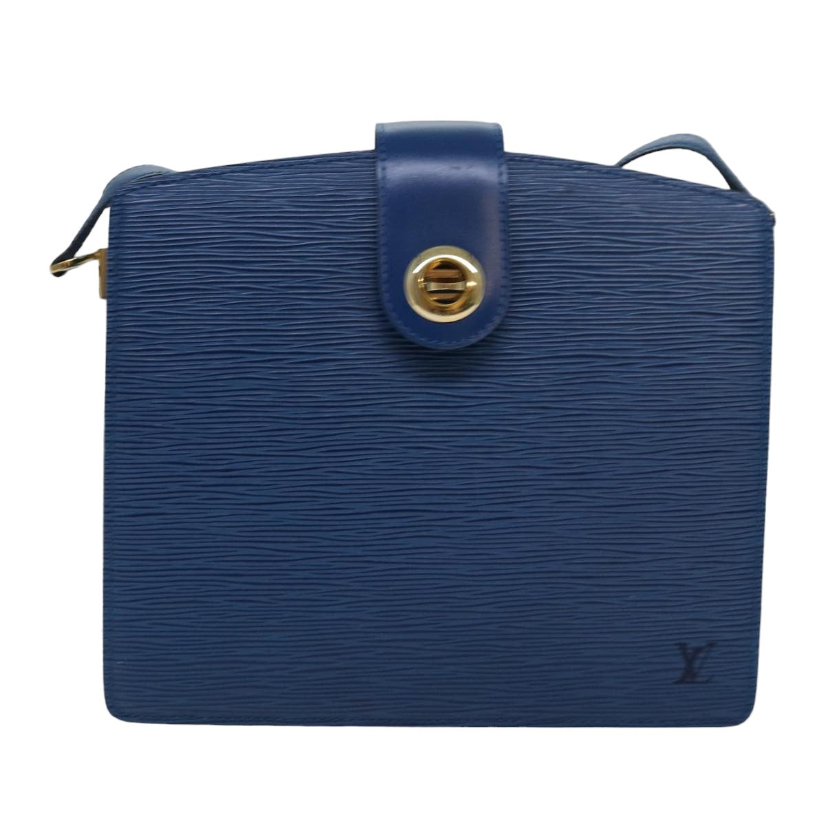 LOUIS VUITTON Epi Capuchin Shoulder Bag Blue M52345 LV Auth 82383