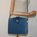 LOUIS VUITTON Epi Capuchin Shoulder Bag Blue M52345 LV Auth 82383-25