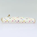 LOUIS VUITTON Monogram Multicolor Kate Pouch White Bron M55212 LV Auth 82391SAV-6