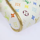 LOUIS VUITTON Monogram Multicolor Kate Pouch White Bron M55212 LV Auth 82391SAV-7