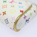 LOUIS VUITTON Monogram Multicolor Kate Pouch White Bron M55212 LV Auth 82391SAV-17