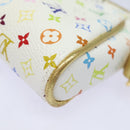 LOUIS VUITTON Monogram Multicolor Kate Pouch White Bron M55212 LV Auth 82391SAV-19