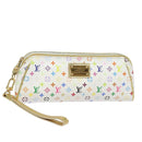 LOUIS VUITTON Monogram Multicolor Kate Pouch White Bron M55212 LV Auth 82391SAV-1
