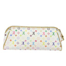 LOUIS VUITTON Monogram Multicolor Kate Pouch White Bron M55212 LV Auth 82391SAV-2