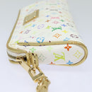 LOUIS VUITTON Monogram Multicolor Kate Pouch White Bron M55212 LV Auth 82391SAV-3
