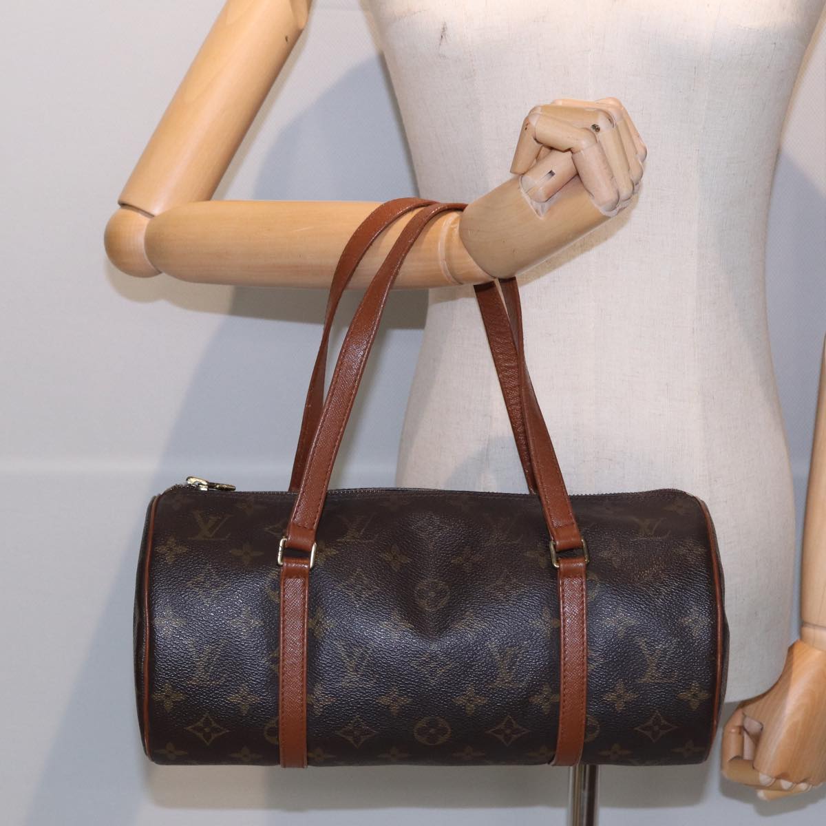 LOUIS VUITTON Monogram Papillon 30 Hand Bag M51385 LV Auth 82396