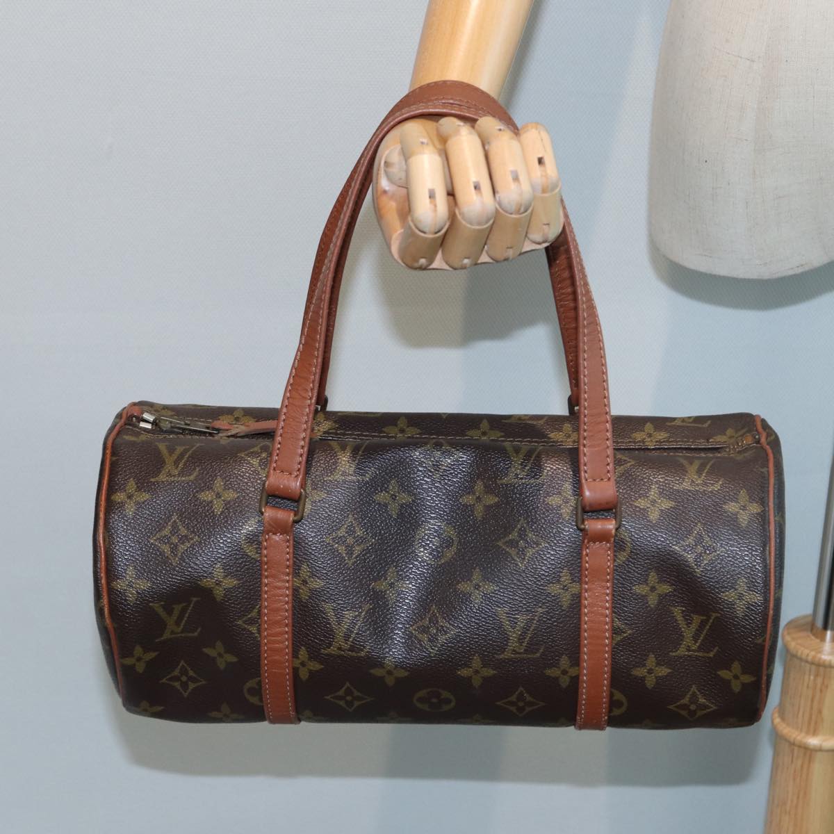 LOUIS VUITTON Monogram Papillon 30 Hand Bag M51385 LV Auth 82409