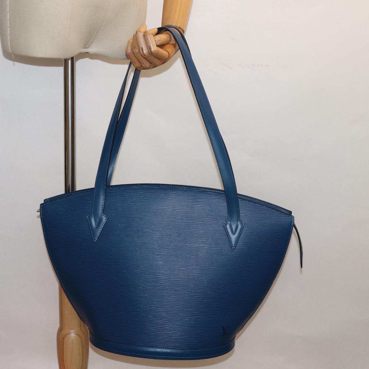 LOUIS VUITTON Epi Saint Jacques Shopping Shoulder Bag Blue M52275 LV Auth 82422