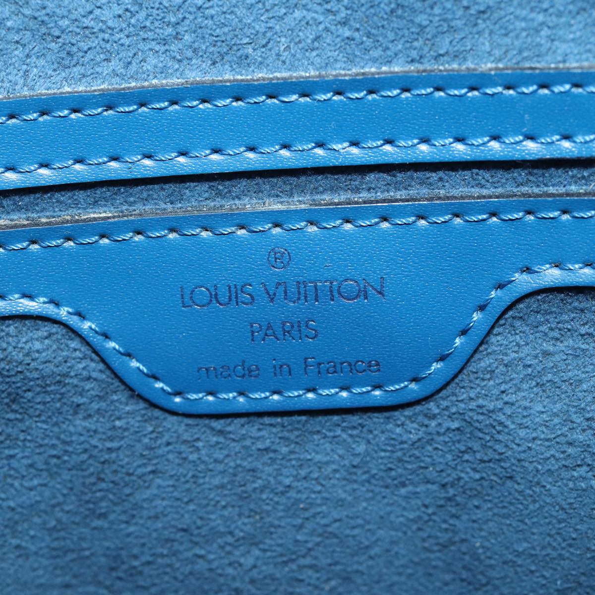 LOUIS VUITTON Epi Saint Jacques Shoulder Bag Blue M52275 LV Auth 82428