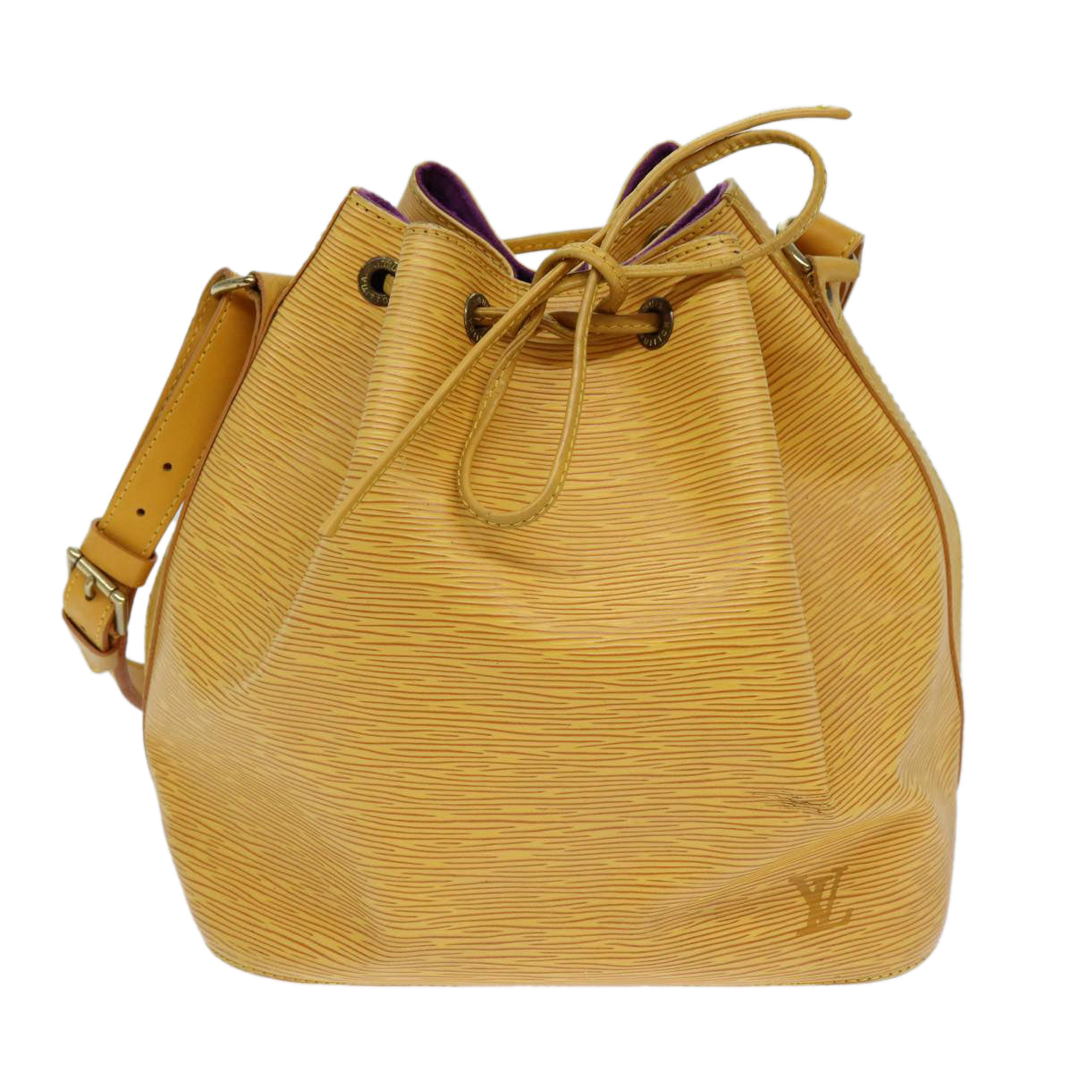 LOUIS VUITTON Epi Petit Noe Shoulder Bag Tassili Yellow M44109 LV Auth 82437