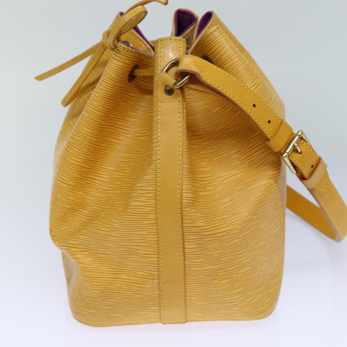 LOUIS VUITTON Epi Petit Noe Shoulder Bag Tassili Yellow M44109 LV Auth 82437