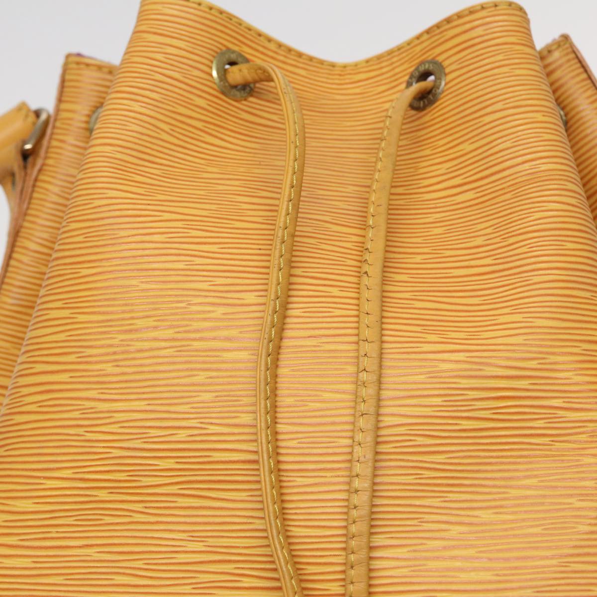 LOUIS VUITTON Epi Petit Noe Shoulder Bag Tassili Yellow M44109 LV Auth 82439