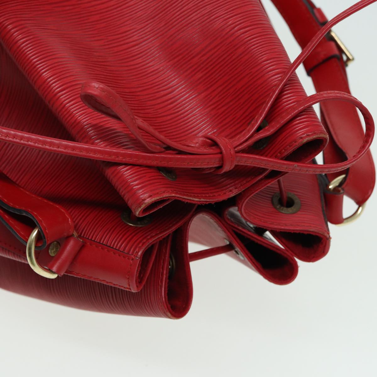 LOUIS VUITTON Epi Noe Shoulder Bag Red M44007 LV Auth 82442