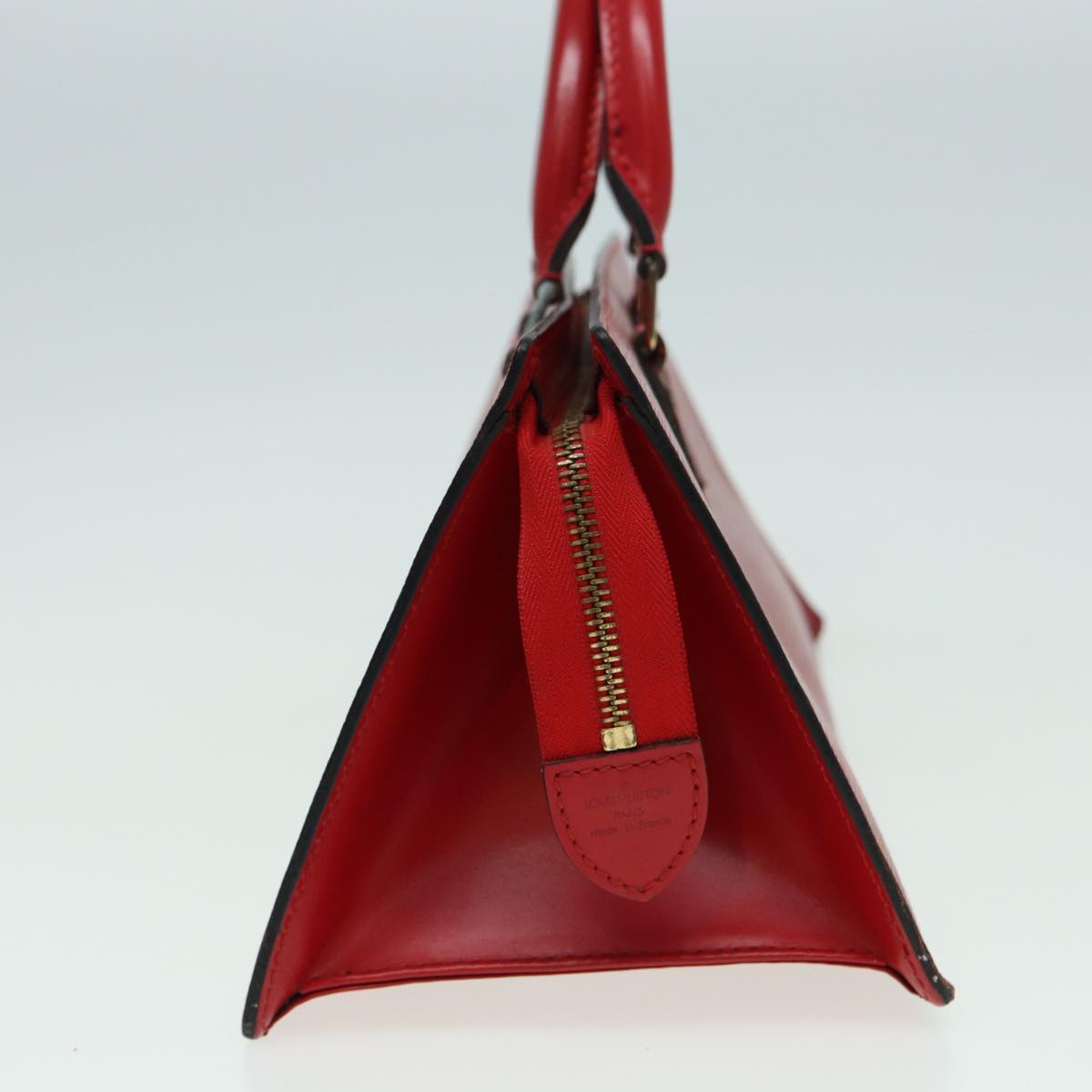 LOUIS VUITTON Epi Sac Triangle Hand Bag Red M52097 LV Auth 82445