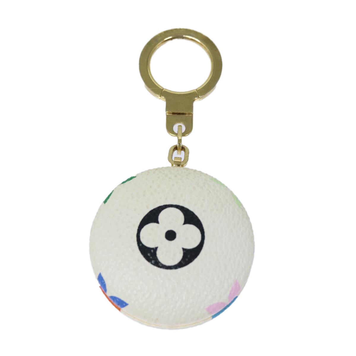 LOUIS VUITTON Monogram Multicolor Astropill Charm White M51911 LV Auth 82460