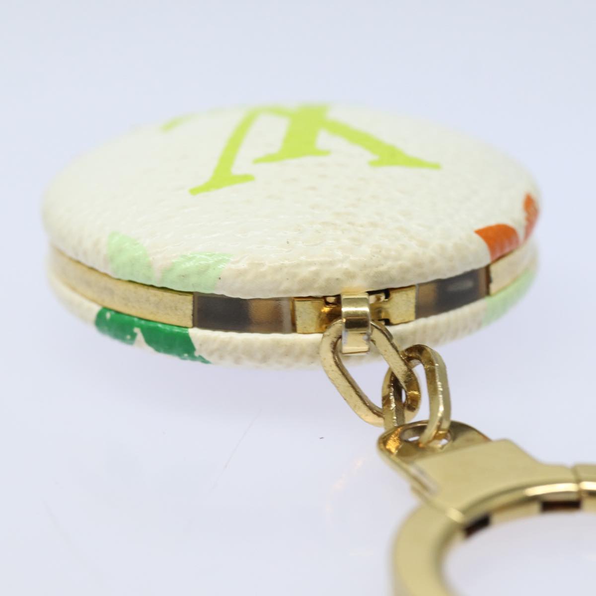 LOUIS VUITTON Monogram Multicolor Astropill Charm White M51911 LV Auth 82460