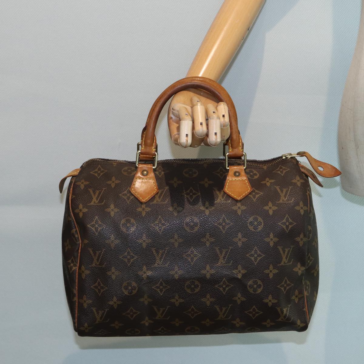 LOUIS VUITTON Monogram Speedy 30 Hand Bag M41526 LV Auth 82462