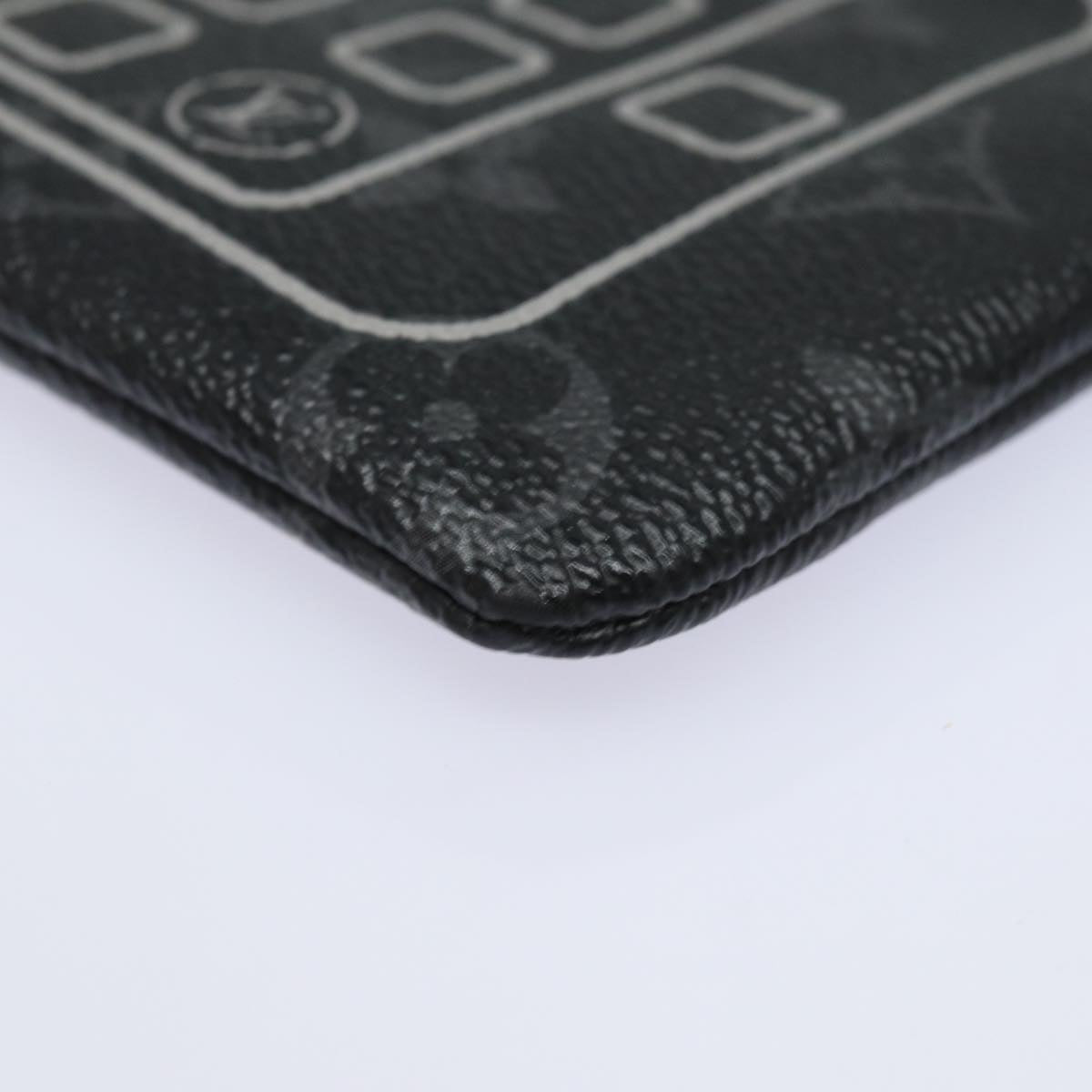 LOUIS VUITTON Monogram Eclipse Fragment iPhone Case M64433 LV Auth 82480