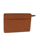 LOUIS VUITTON Epi Pochette Homme Clutch Bag Braun Zipang gold M52528 Auth 82491-1