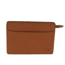 LOUIS VUITTON Epi Pochette Homme Clutch Bag Brown Zipang gold M52528 Auth 82491-13