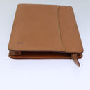 LOUIS VUITTON Epi Pochette Homme Clutch Bag Brown Zipang gold M52528 Auth 82491-3