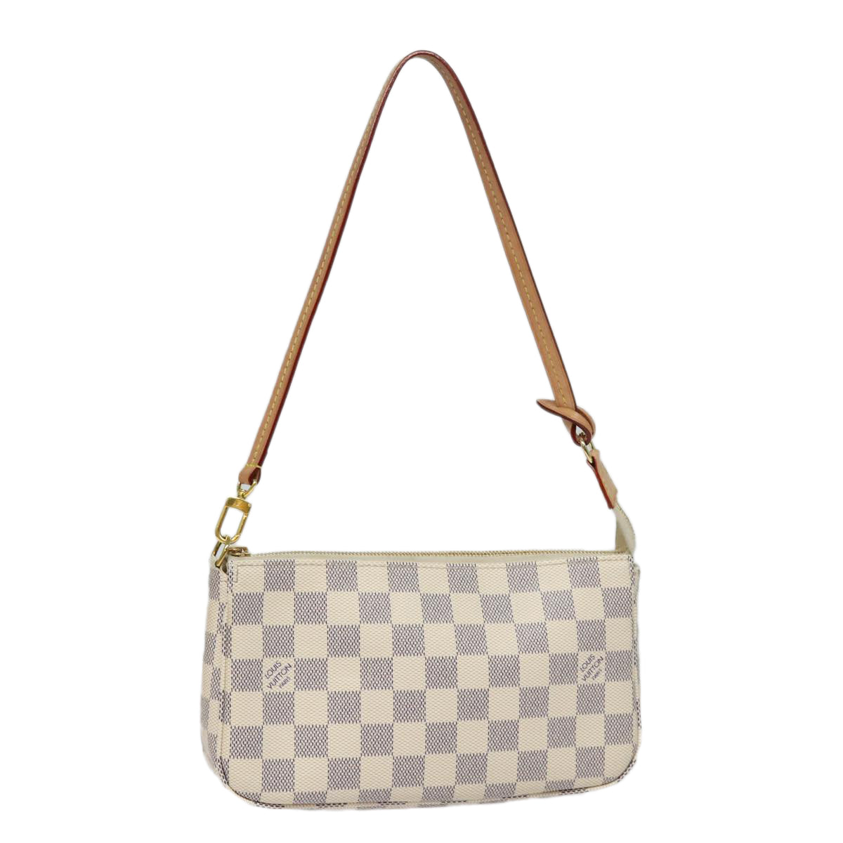 LOUIS VUITTON Damier Azur Pochette Accessoires Pouch N51986 LV Auth 82492SA