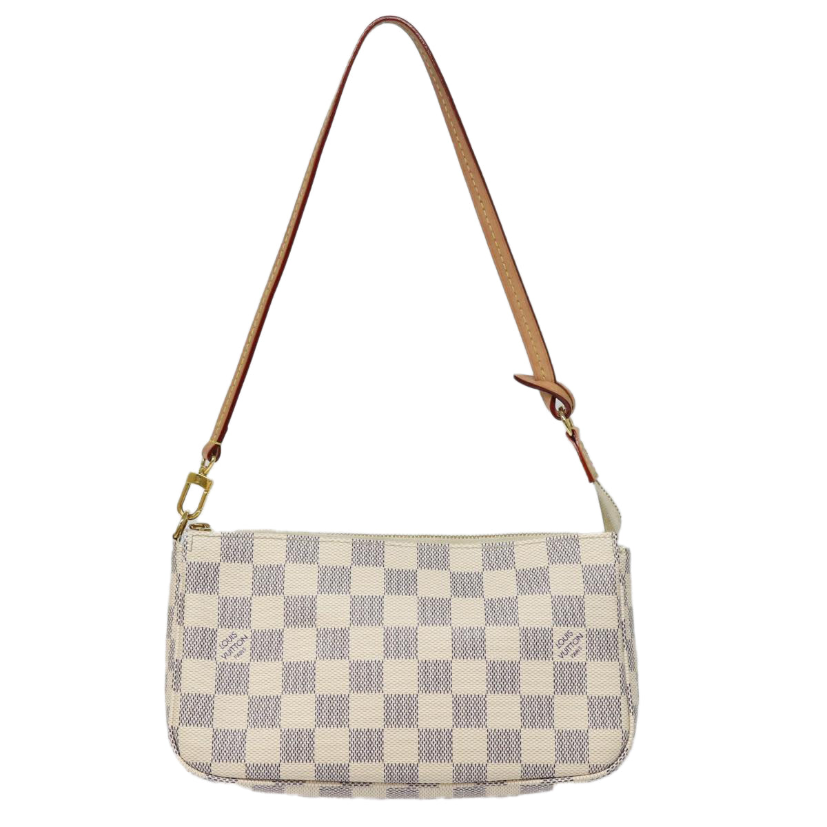 LOUIS VUITTON Damier Azur Pochette Accessoires Pouch N51986 LV Auth 82492SA