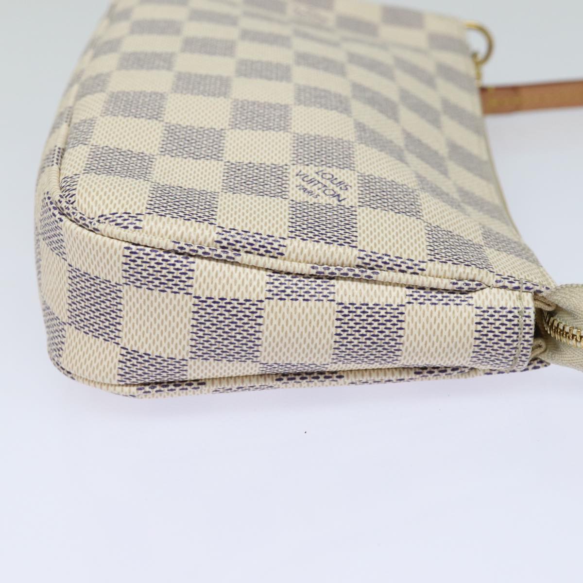 LOUIS VUITTON Damier Azur Pochette Accessoires Pouch N51986 LV Auth 82492SA