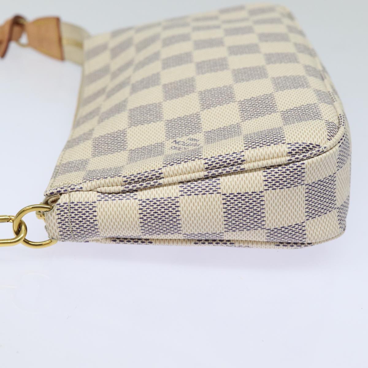 LOUIS VUITTON Damier Azur Pochette Accessoires Pouch N51986 LV Auth 82492SA