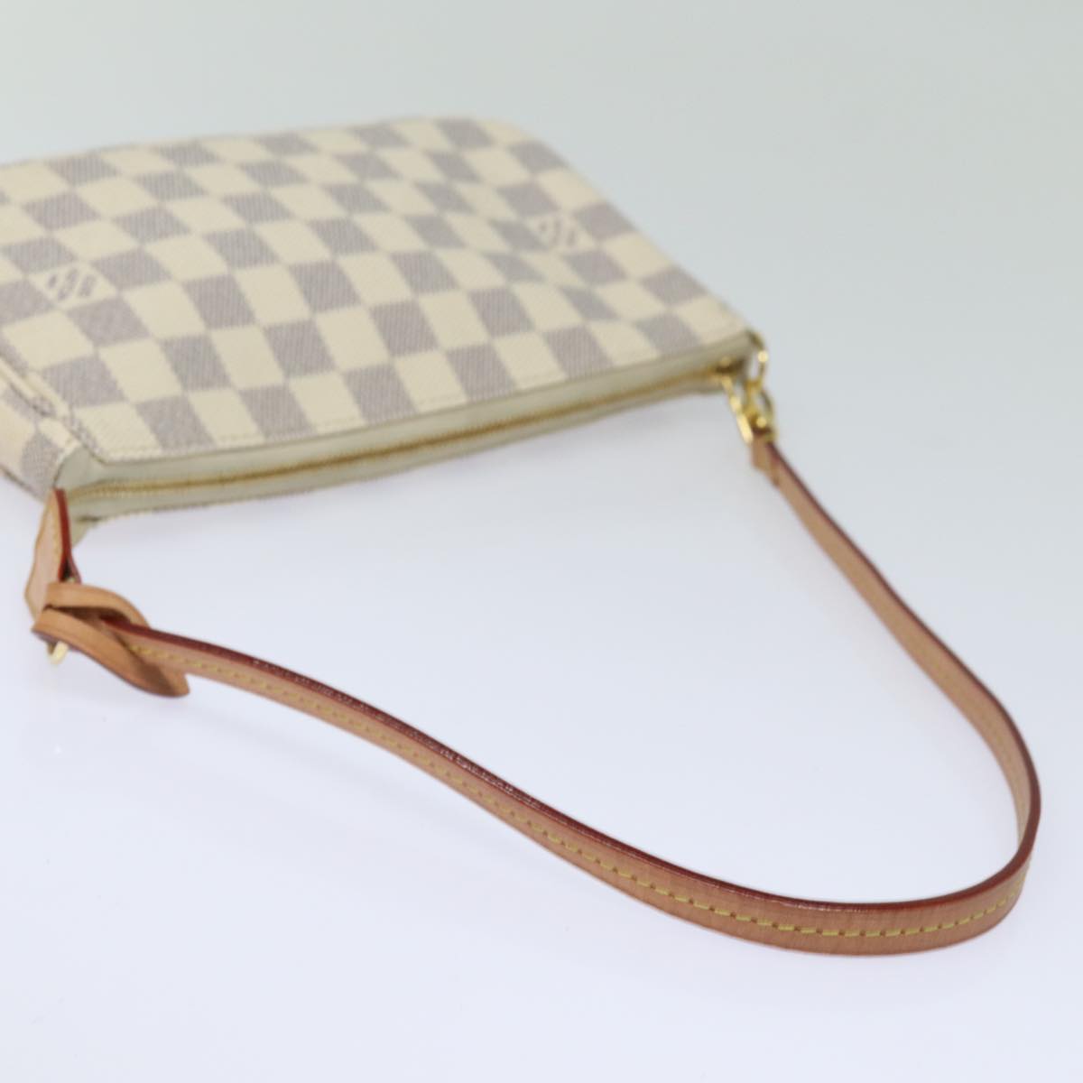 LOUIS VUITTON Damier Azur Pochette Accessoires Pouch N51986 LV Auth 82492SA