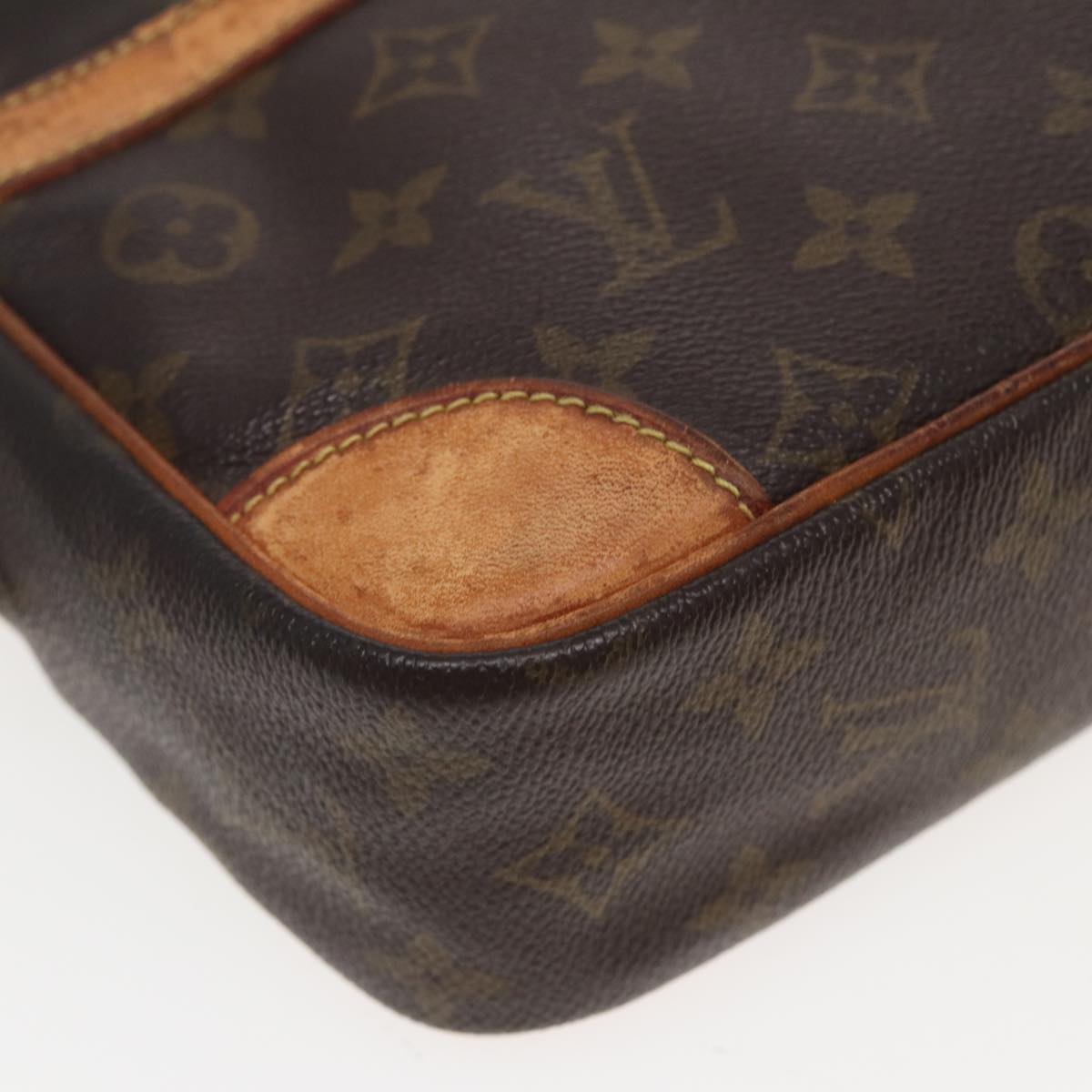 LOUIS VUITTON Monogram Compiegne 28 Clutch Bag M51845 LV Auth 82505