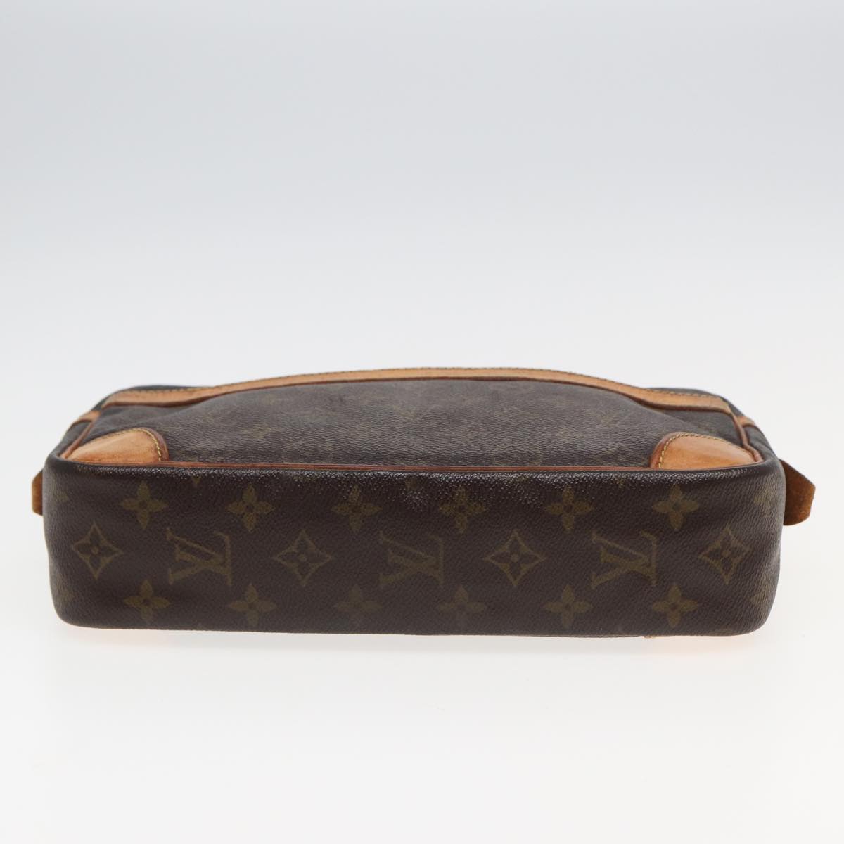 LOUIS VUITTON Monogram Compiegne 28 Clutch Bag M51845 LV Auth 82505