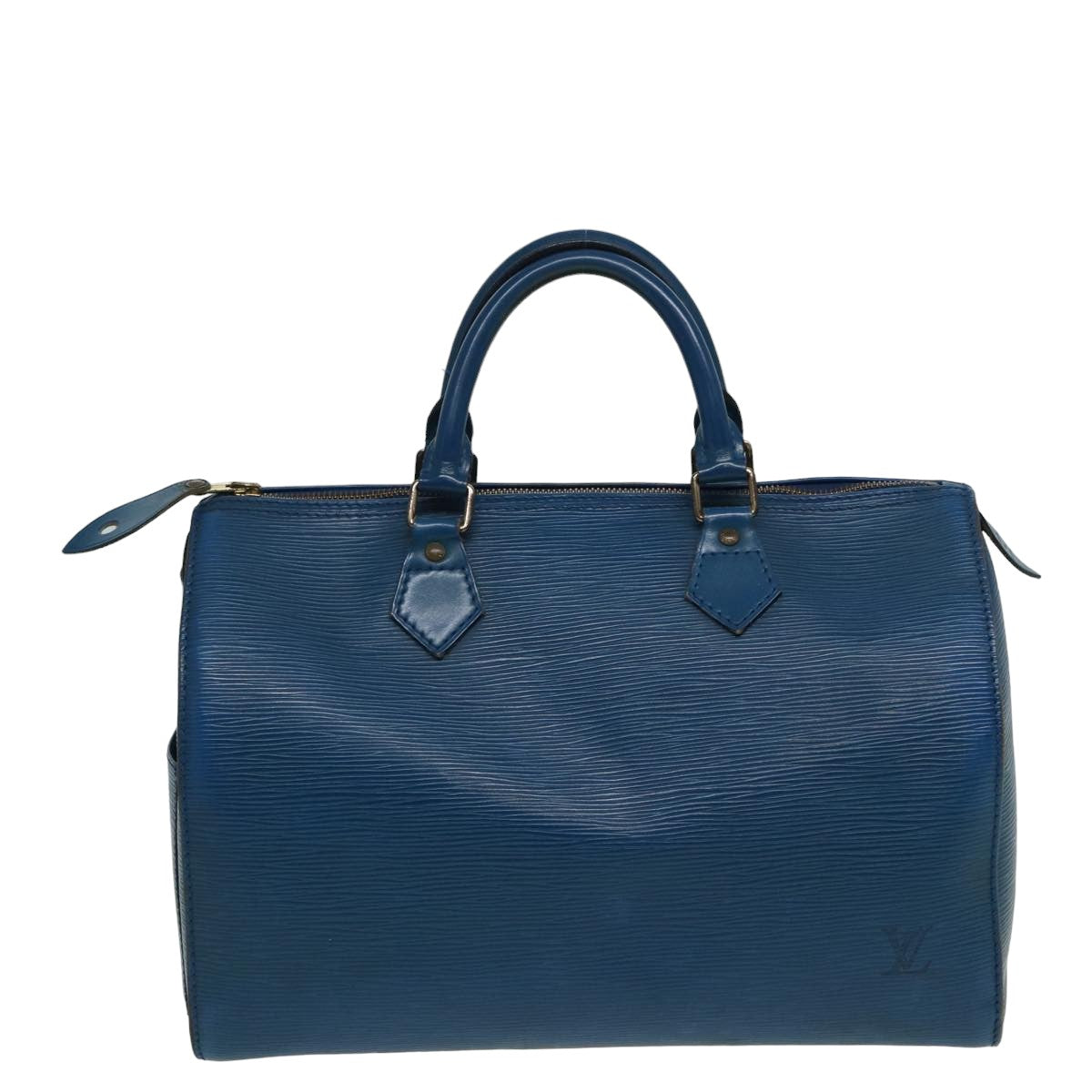 LOUIS VUITTON Epi Speedy 30 Hand Bag Toledo Blue M43005 LV Auth 82518