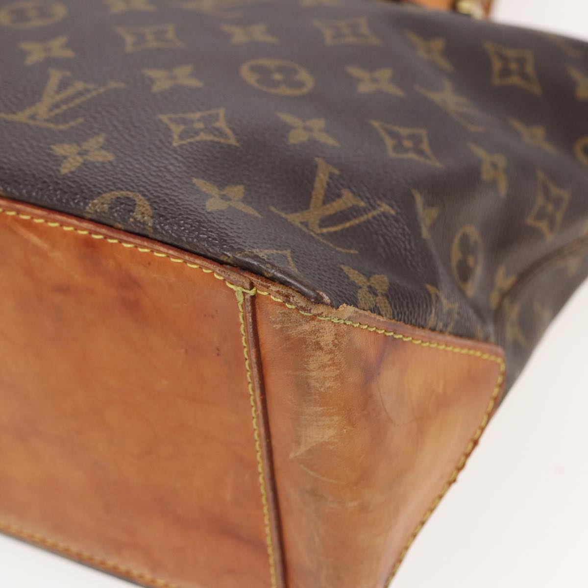 LOUIS VUITTON Monogram Cabas Piano Tote Bag M51148 LV Auth 82534