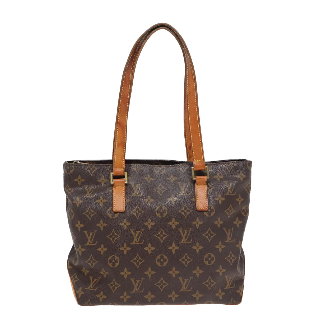 LOUIS VUITTON Monogram Cabas Piano Tote Bag M51148 LV Auth 82534