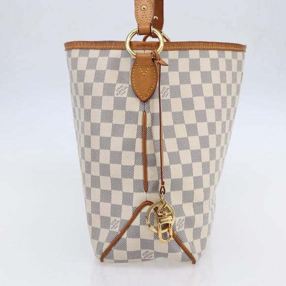 LOUIS VUITTON Damier Azur Delightful PM Shoulder Bag N41447 LV Auth 82538