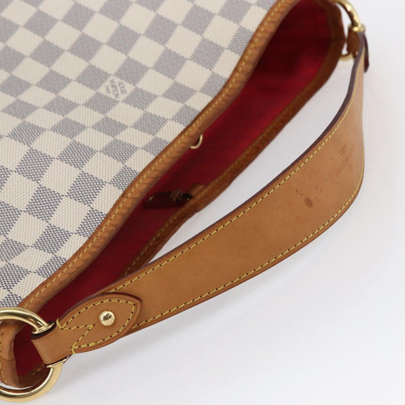 LOUIS VUITTON Damier Azur Delightful PM Shoulder Bag N41447 LV Auth 82538