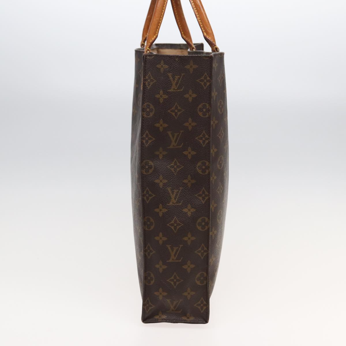 LOUIS VUITTON Monogram Sac Plat Hand Bag M51140 LV Auth 82544