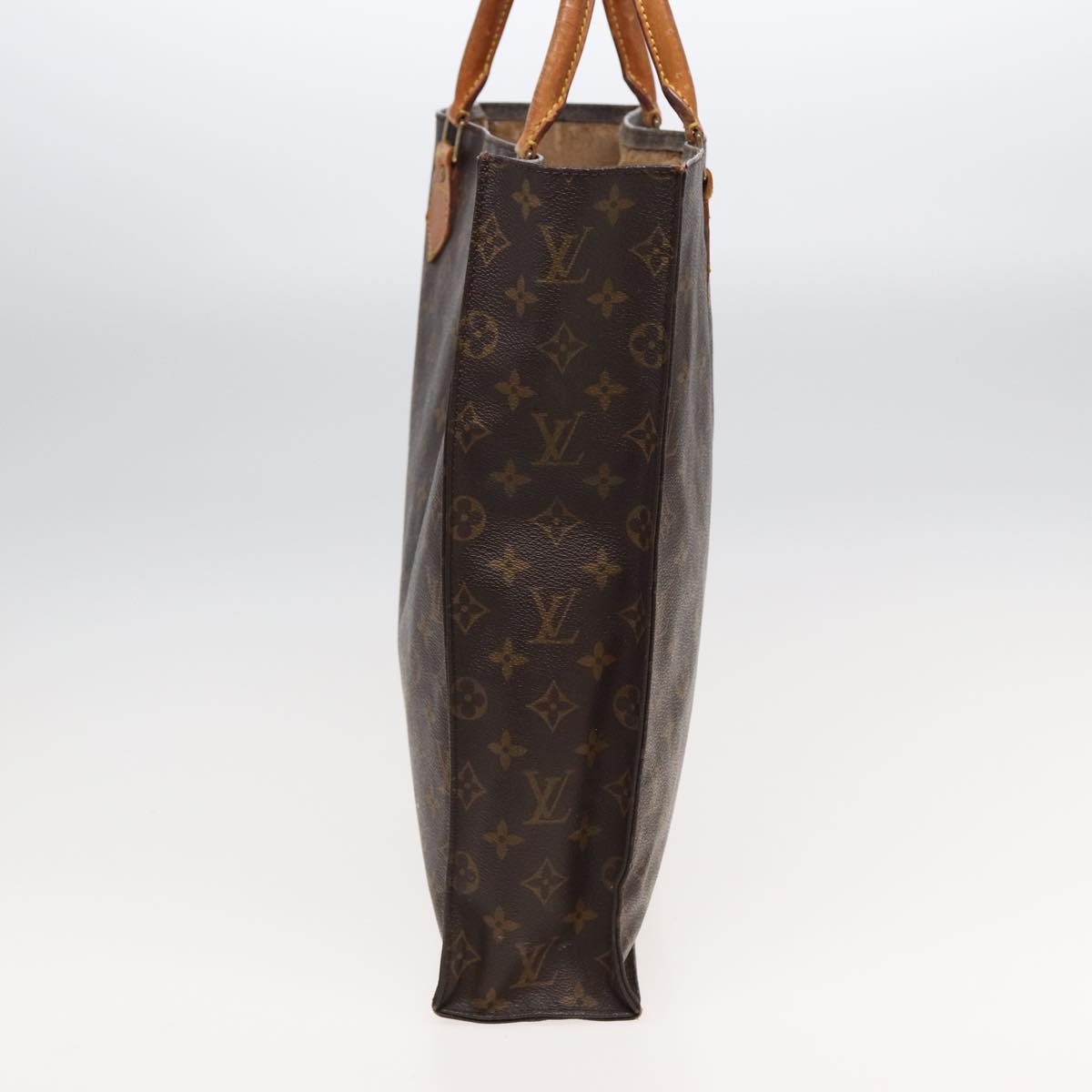 LOUIS VUITTON Monogram Sac Plat Hand Bag M51140 LV Auth 82544