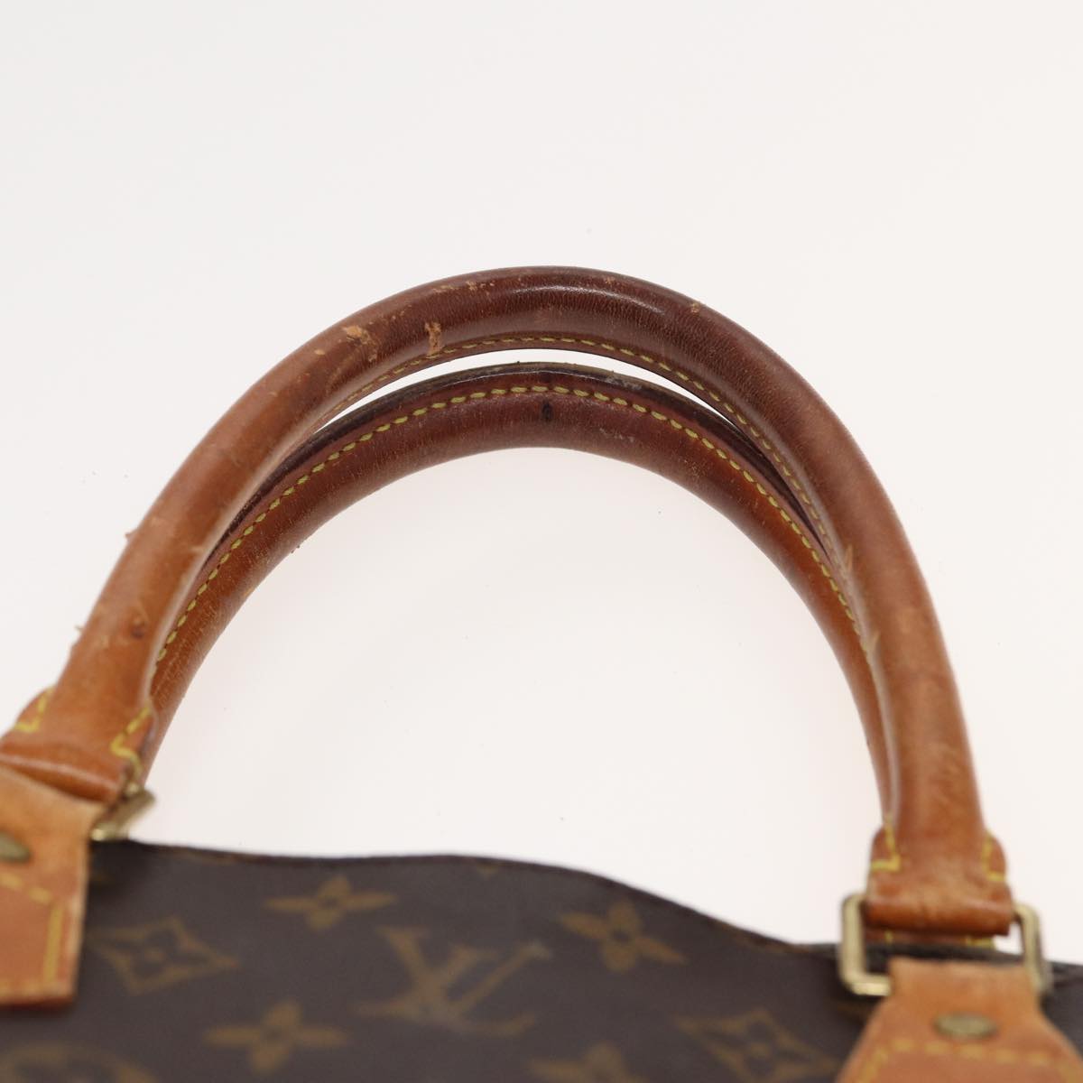 LOUIS VUITTON Monogram Sac Plat Hand Bag M51140 LV Auth 82544