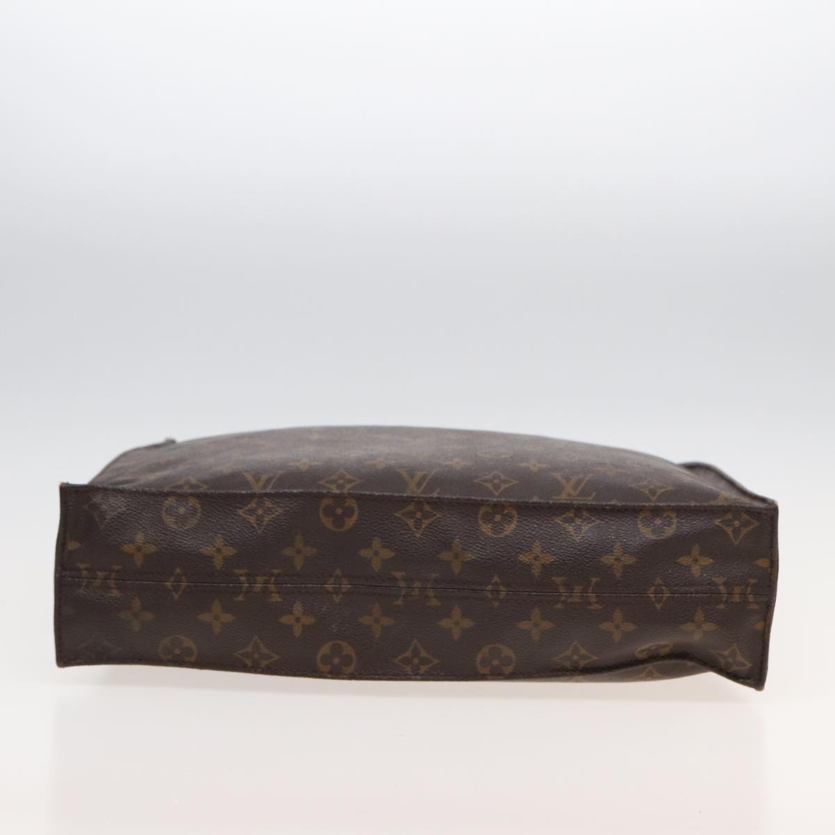 LOUIS VUITTON Monogram Sac Plat Hand Bag M51140 LV Auth 82544