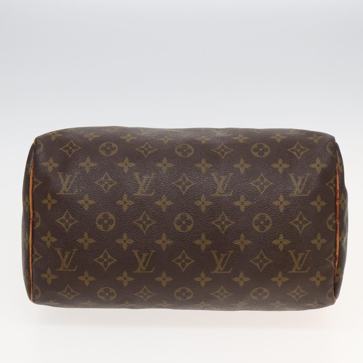 LOUIS VUITTON Monogram Speedy 30 Hand Bag M41526 LV Auth 82545