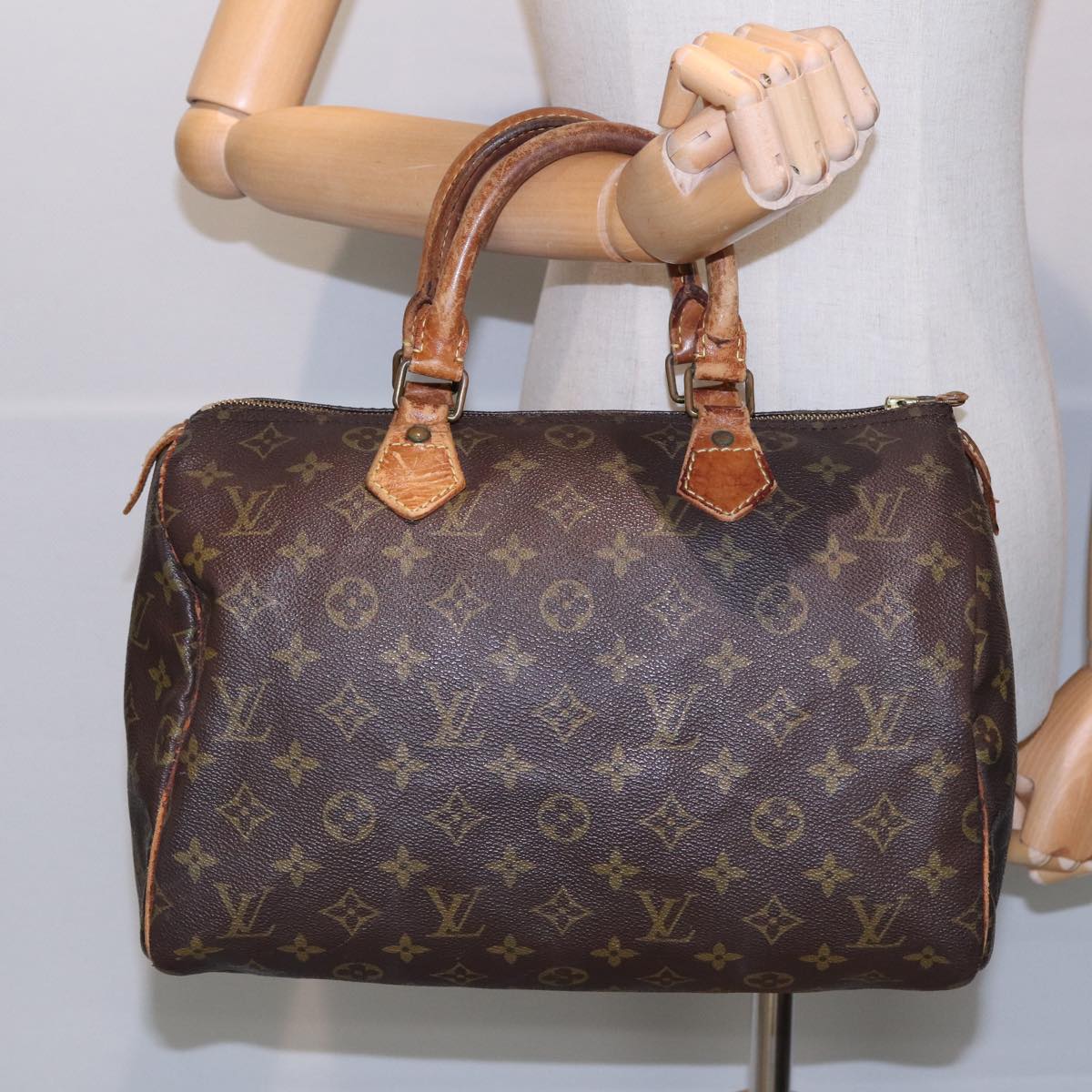 LOUIS VUITTON Monogram Speedy 30 Hand Bag M41526 LV Auth 82545