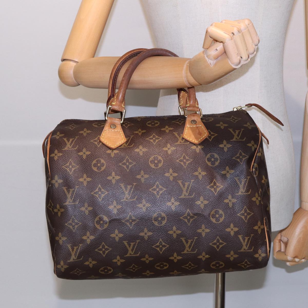 LOUIS VUITTON Monogram Speedy 30 Hand Bag M41526 LV Auth 82546