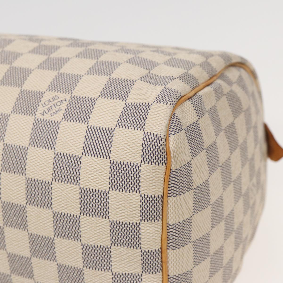 LOUIS VUITTON Damier Azur Speedy 30 Hand Bag N41533 LV Auth 82547