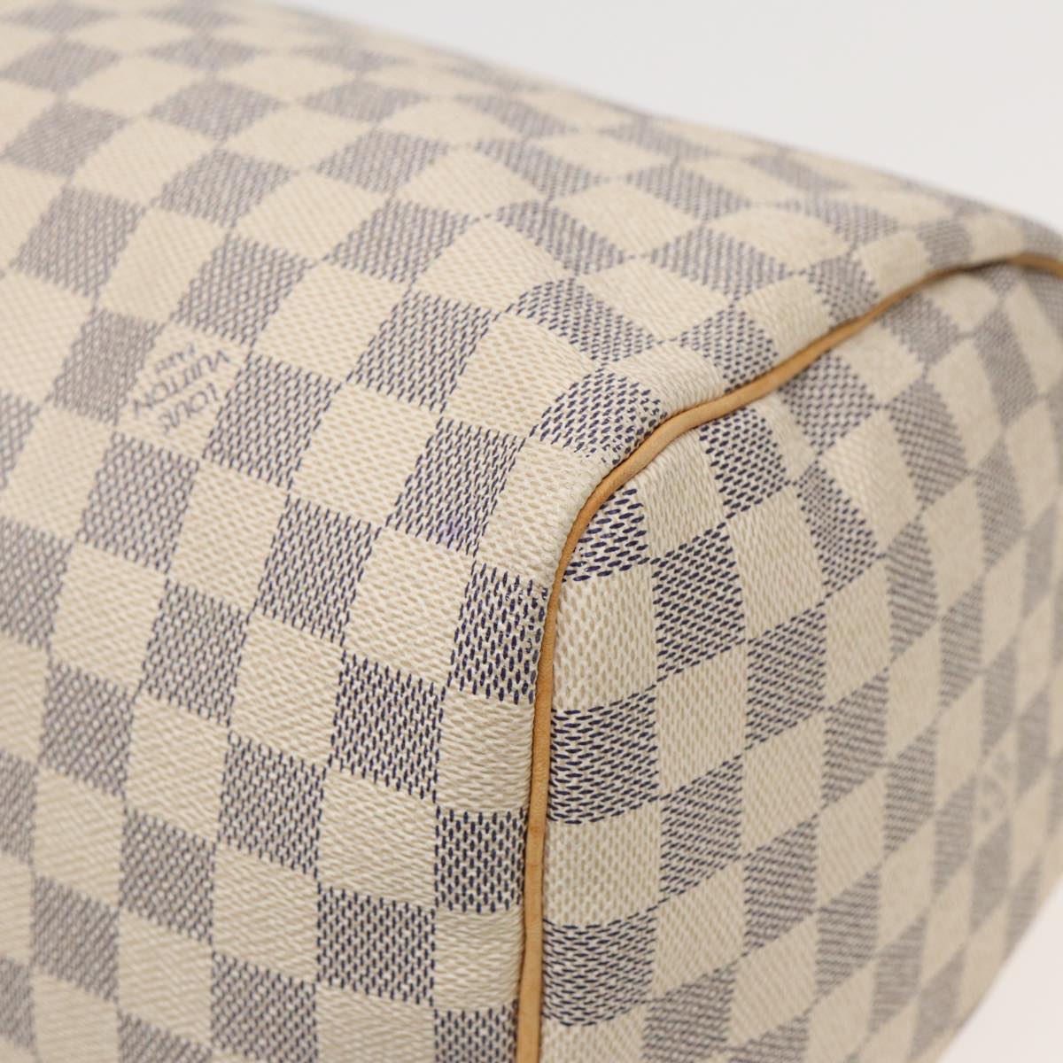 LOUIS VUITTON Damier Azur Speedy 30 Hand Bag N41533 LV Auth 82547