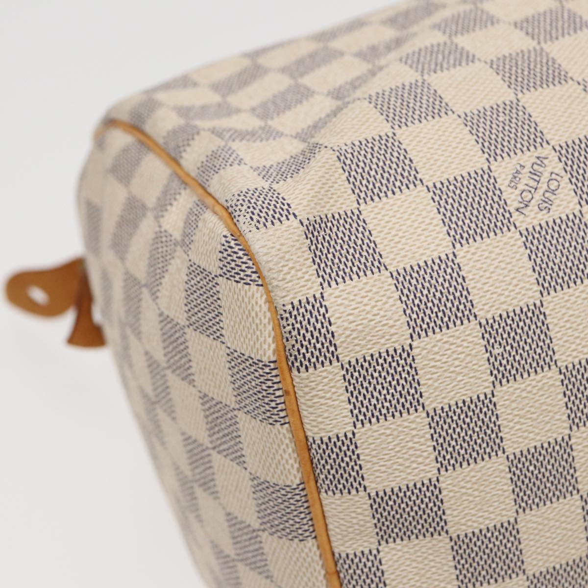 LOUIS VUITTON Damier Azur Speedy 30 Hand Bag N41533 LV Auth 82547