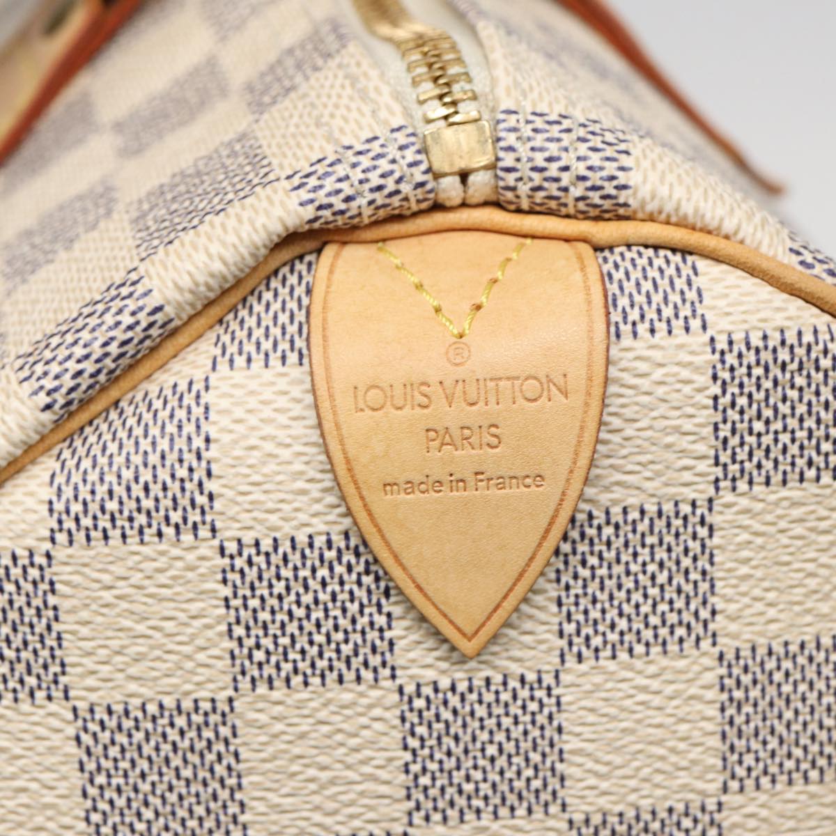 LOUIS VUITTON Damier Azur Speedy 30 Hand Bag N41533 LV Auth 82547