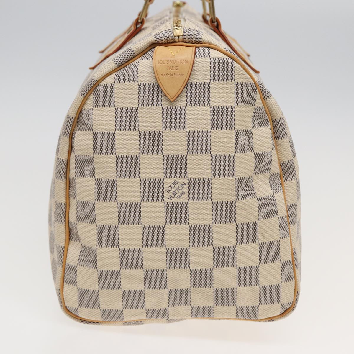 LOUIS VUITTON Damier Azur Speedy 30 Hand Bag N41533 LV Auth 82547