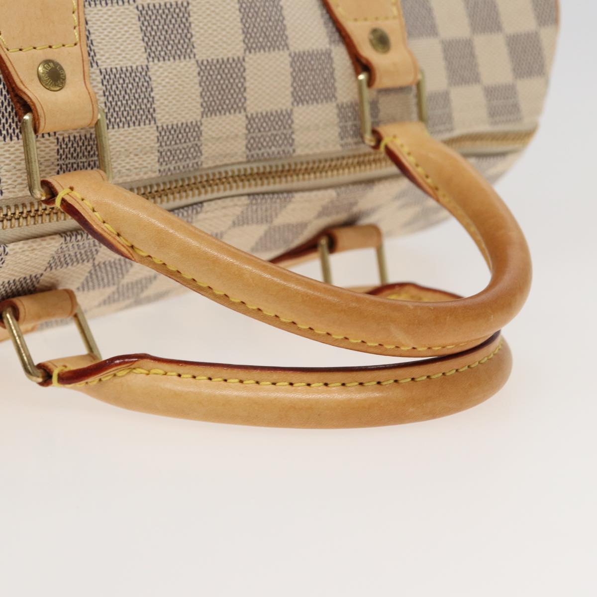 LOUIS VUITTON Damier Azur Speedy 30 Hand Bag N41533 LV Auth 82547